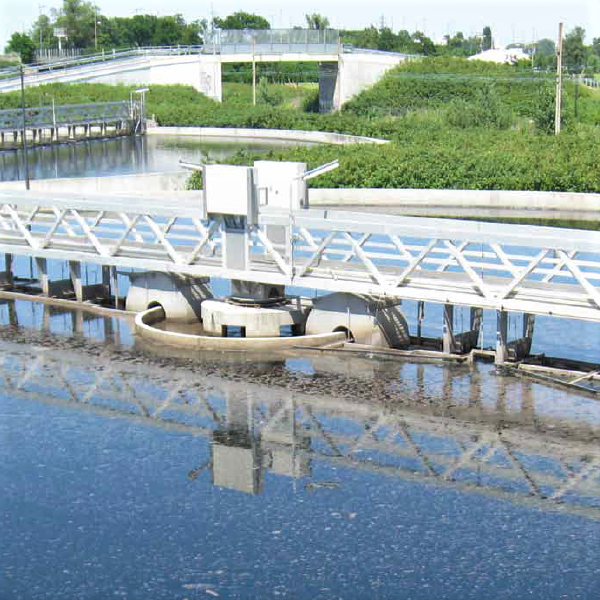 Photographie du bassin versant de la station de traitement des eaux usées à Pierre-Bénite